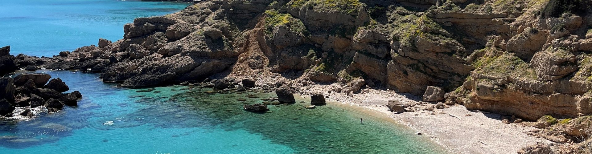 Menorca scenic beach view