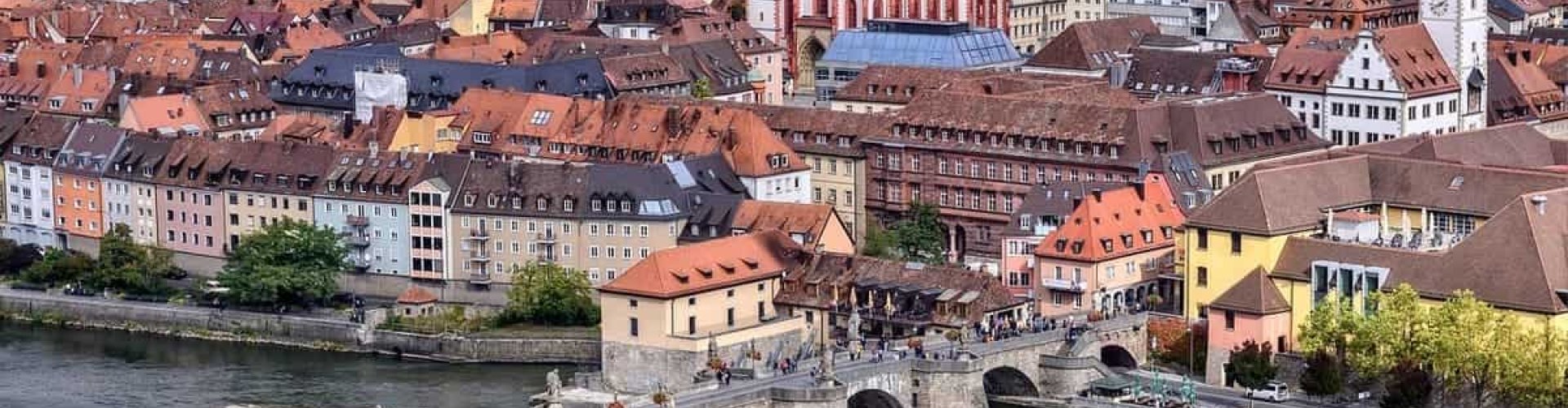 Wurzburg cityscape at sunset