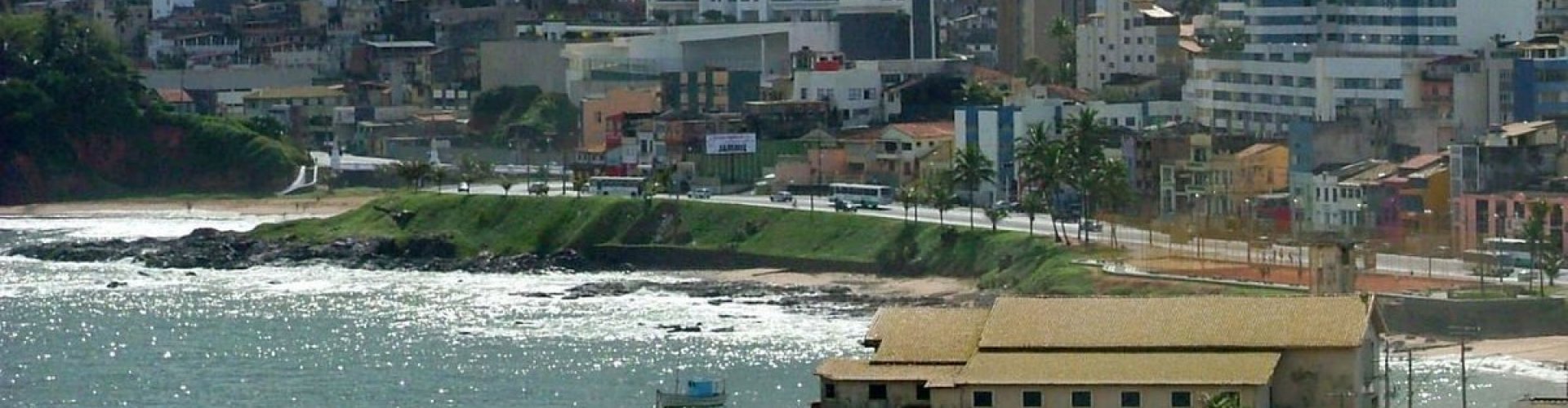 Sunset view of Rio Vermelho, BR