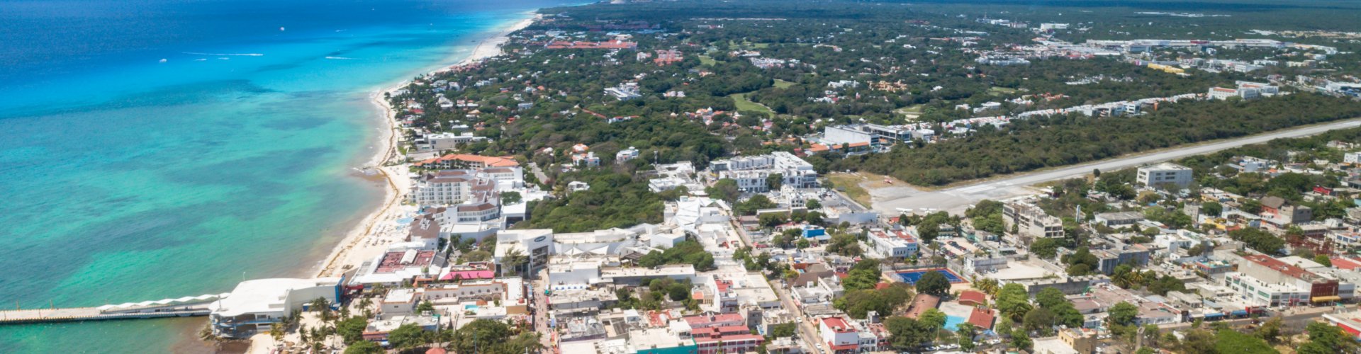 Sunset over Playa del Carmen