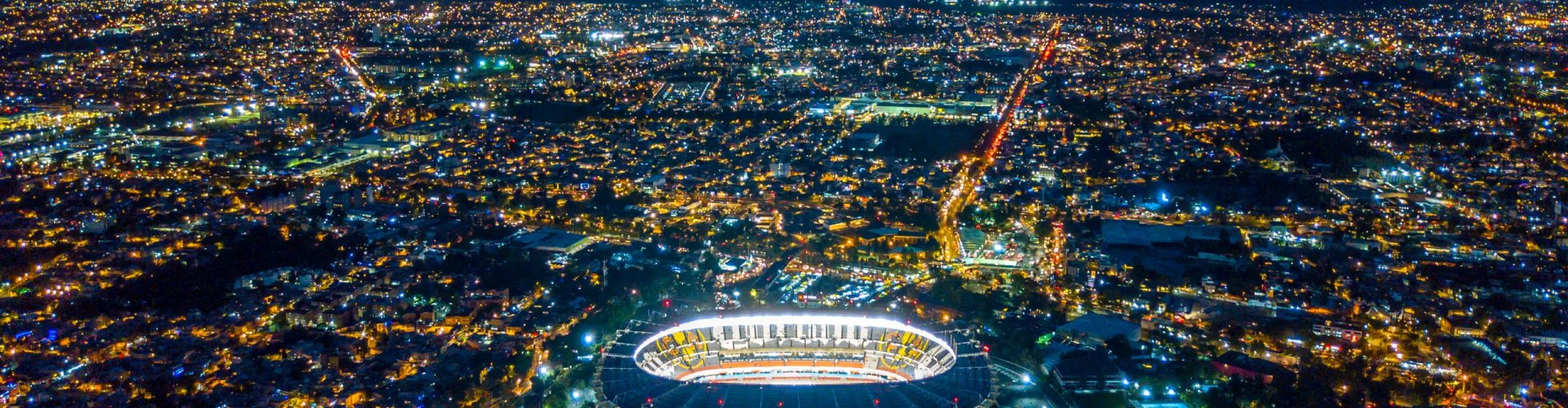 Mexico City colourful street scene