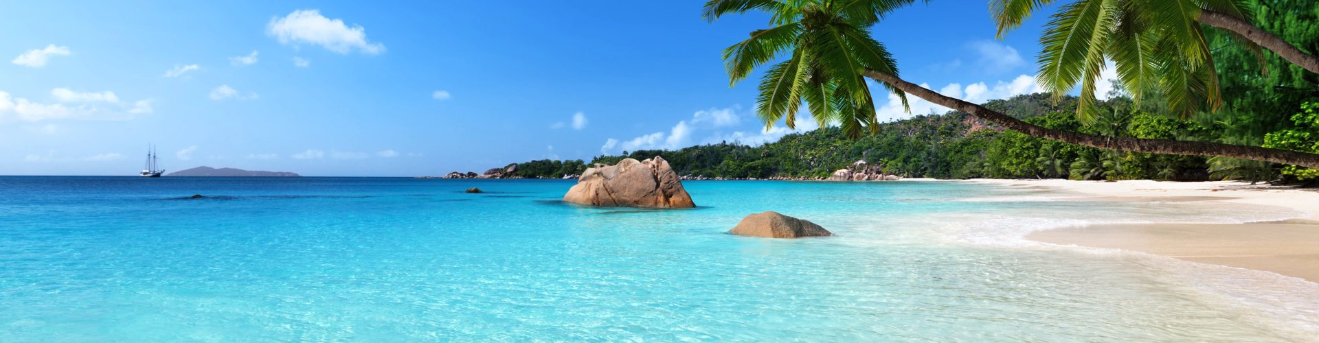 Sunset over Praslin, Seychelles