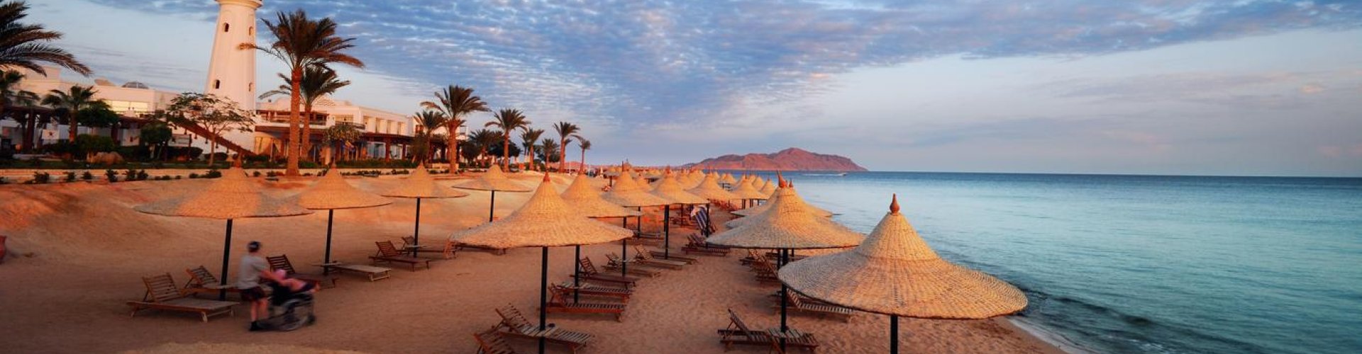 Sunset over Sharm El Sheikh coast