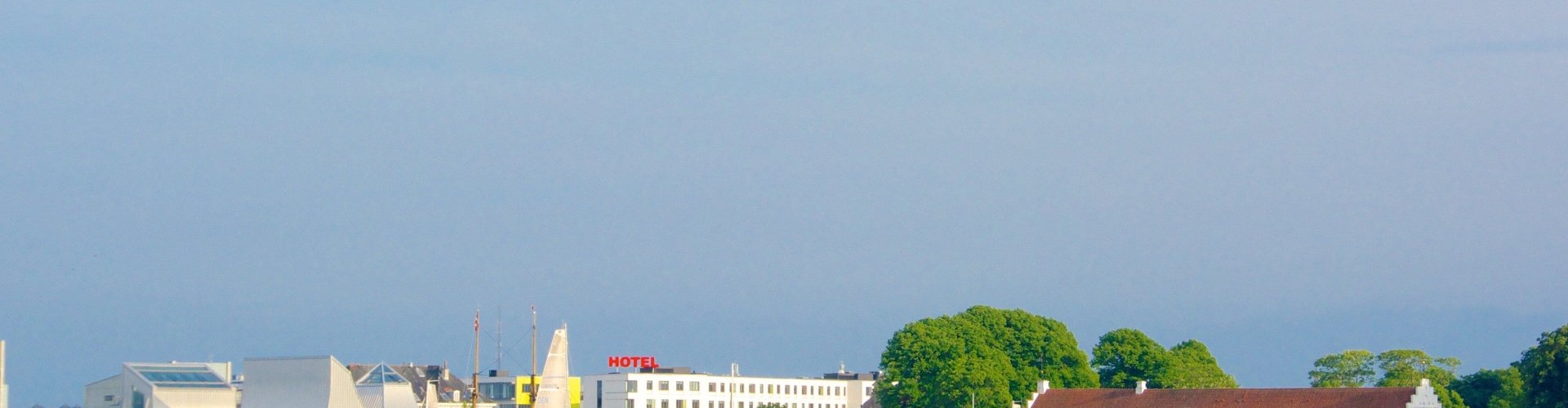 Scenic view of Aalborg skyline