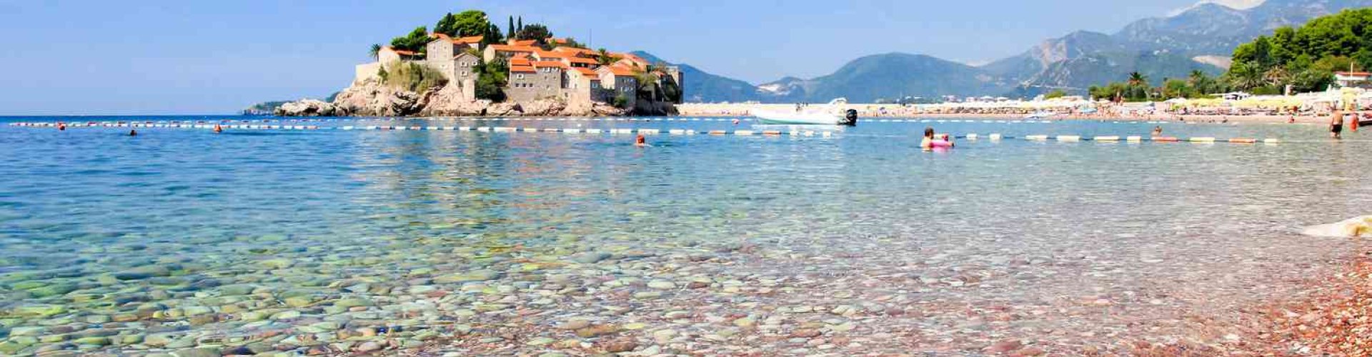 Budva coastline sunset