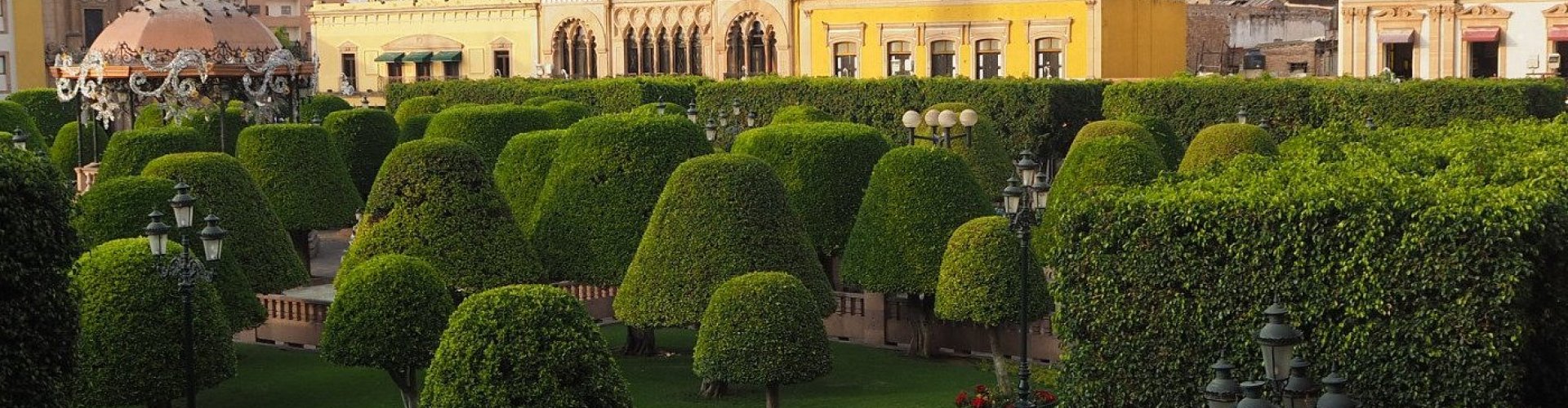 León cityscape at sunset