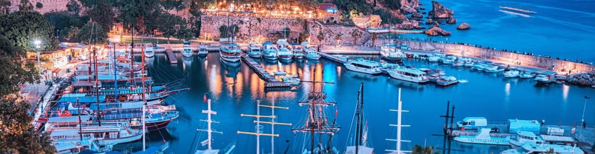 Beautiful landscape view of Antalya coast